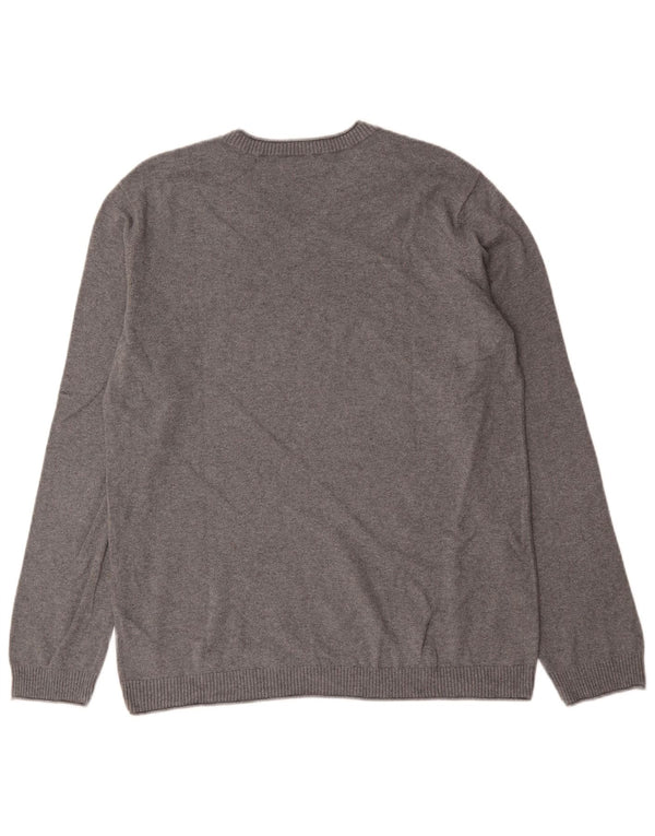 Calvin Klein Jeans Herre V-hals sweater XL Grå Bomuld