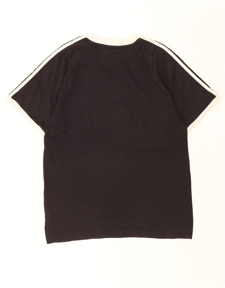 Adidas herre T-shirt top lille sort bomuld