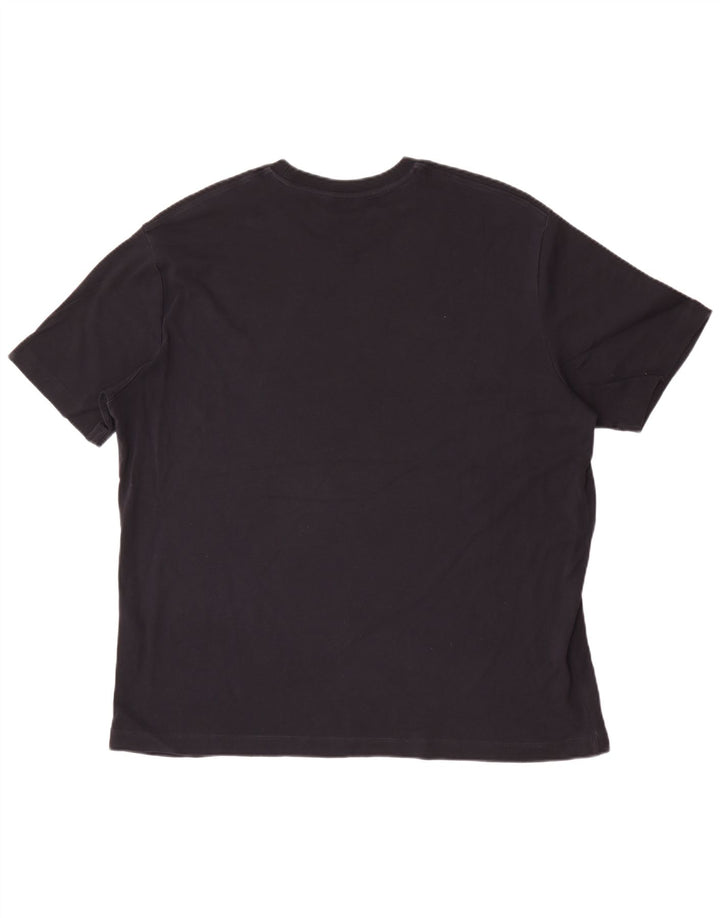 Massimo Dutti Herre T-Shirt Top 2XL Marineblå Bomuld
