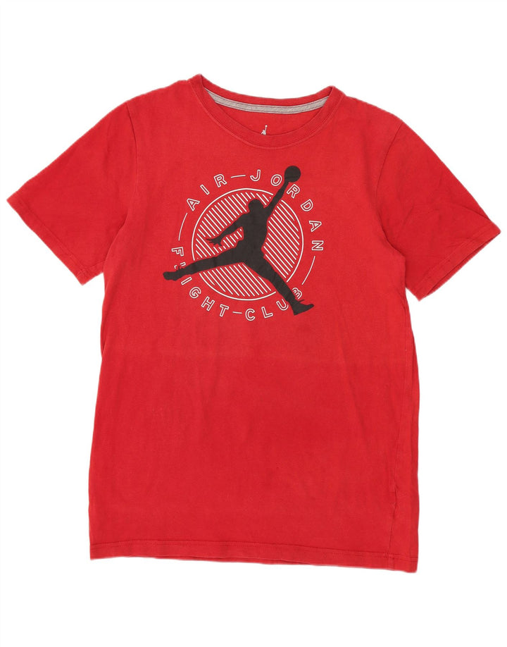 Jordan Boys Grafisk T-Shirt Top 13-14 år XL Rød