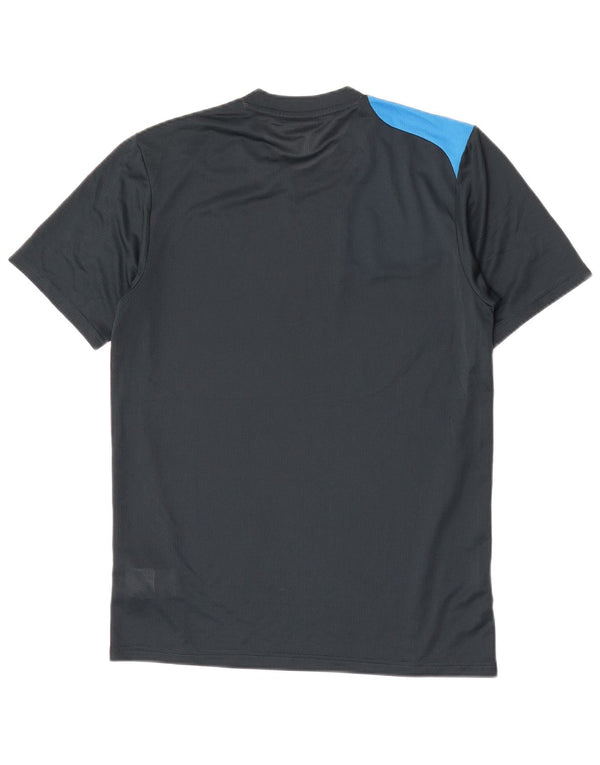 Adidas Grafisk T-shirt top til mænd, lille marineblå colourblock polyester
