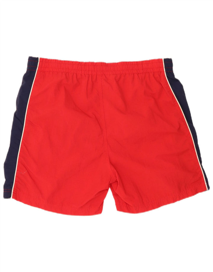 Fila Herre grafiske sportsshorts store røde farveblok polyamid