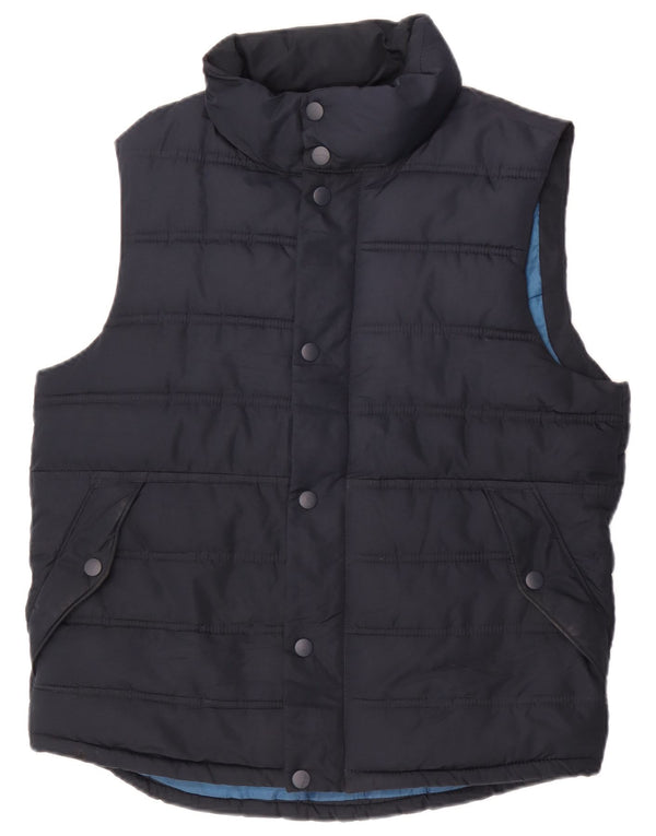 Gap Mens Padded Gilet UK 36 Small Navy Blue Polyester