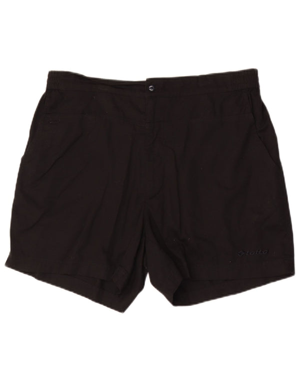 Lotto Herre Chino Shorts UK 42/44 XL W34 Sort Bomuld