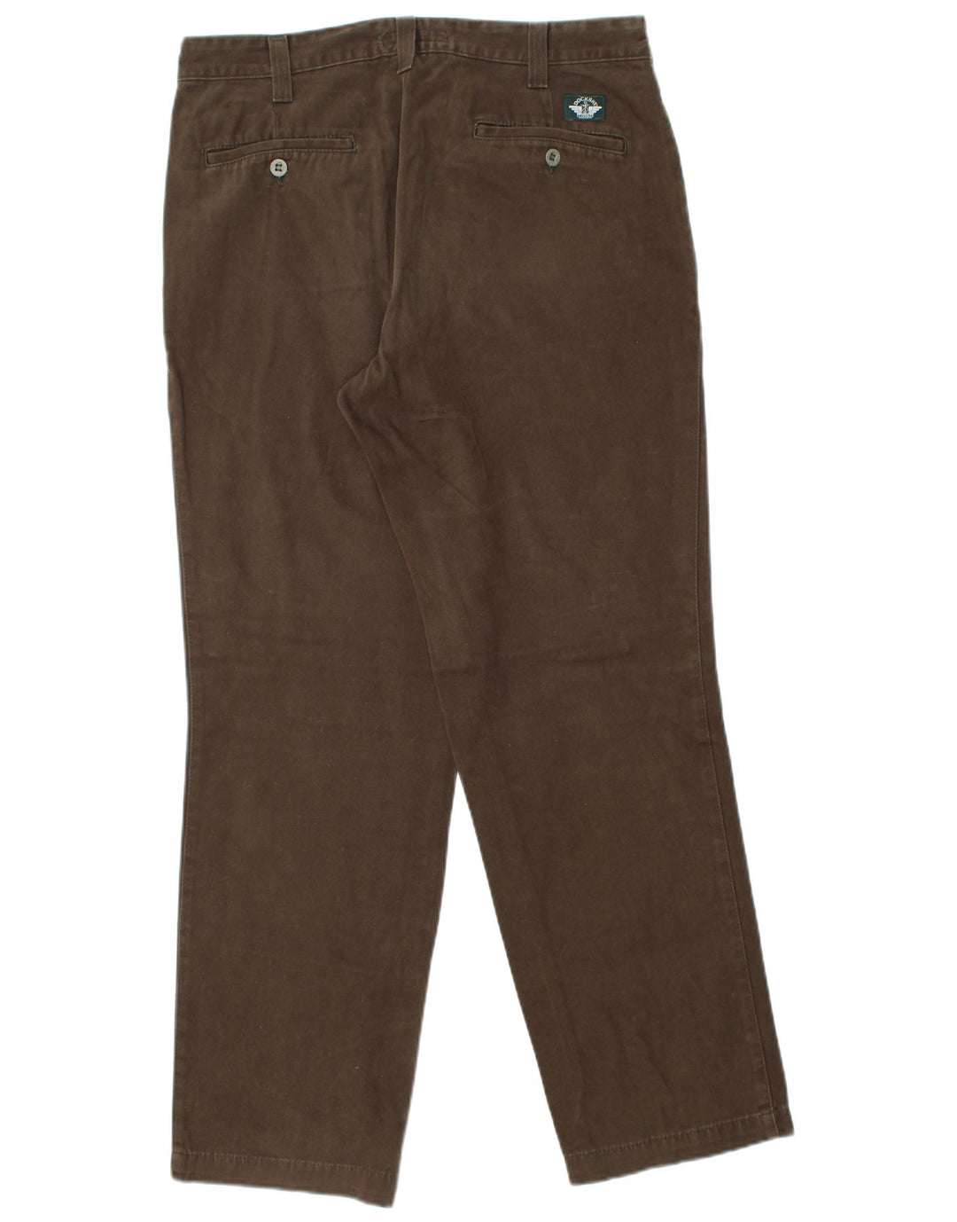 DOCKERS Straight Chino-bukser til mænd W34 L32 Brun bomuld
