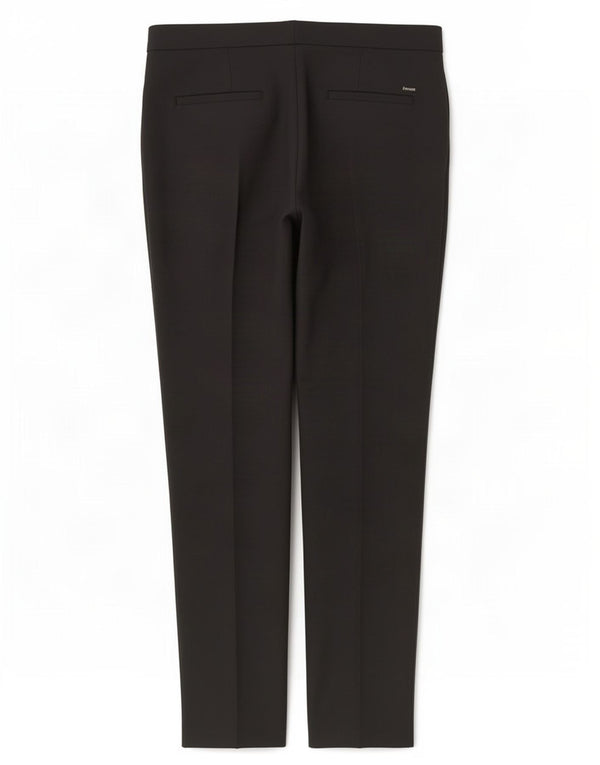 Zara Dame Slim Casual Bukser EU 42 Large W32 L28 Sort Bomuld