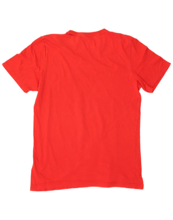 Adidas Herre grafisk T-shirt Top Medium Rød Bomuld