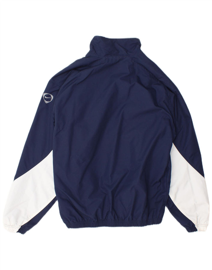 Nike Bomberjakke til mænd UK 35/37 Small Navy Blue Colourblock Nylon
