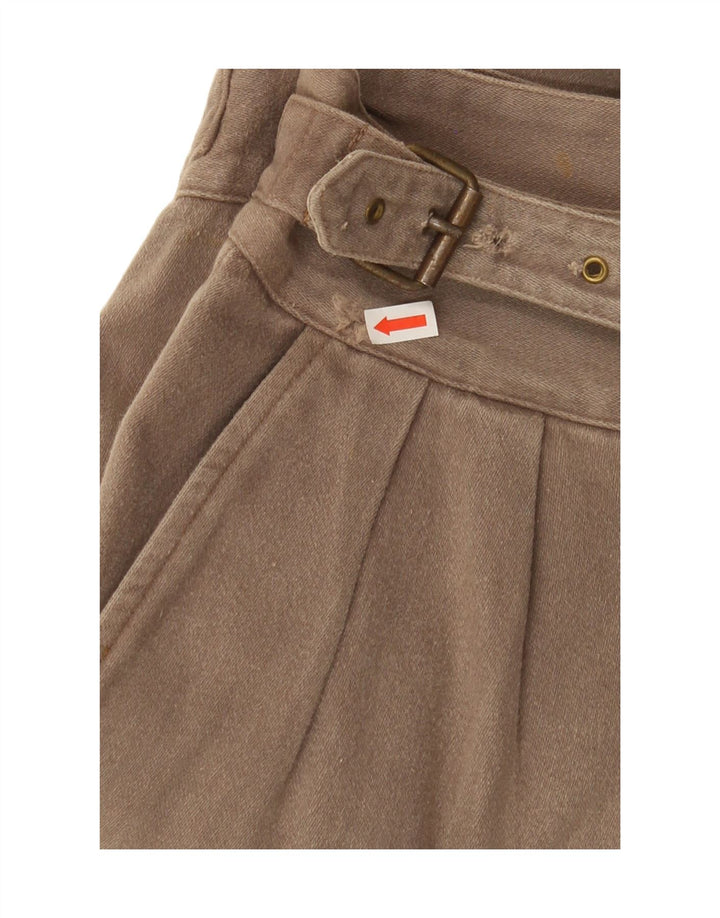 CLARK Womens Straight Capri Trousers W28 L25 Brown Vintage CLARK and Second-Hand CLARK from Messina Hembry 