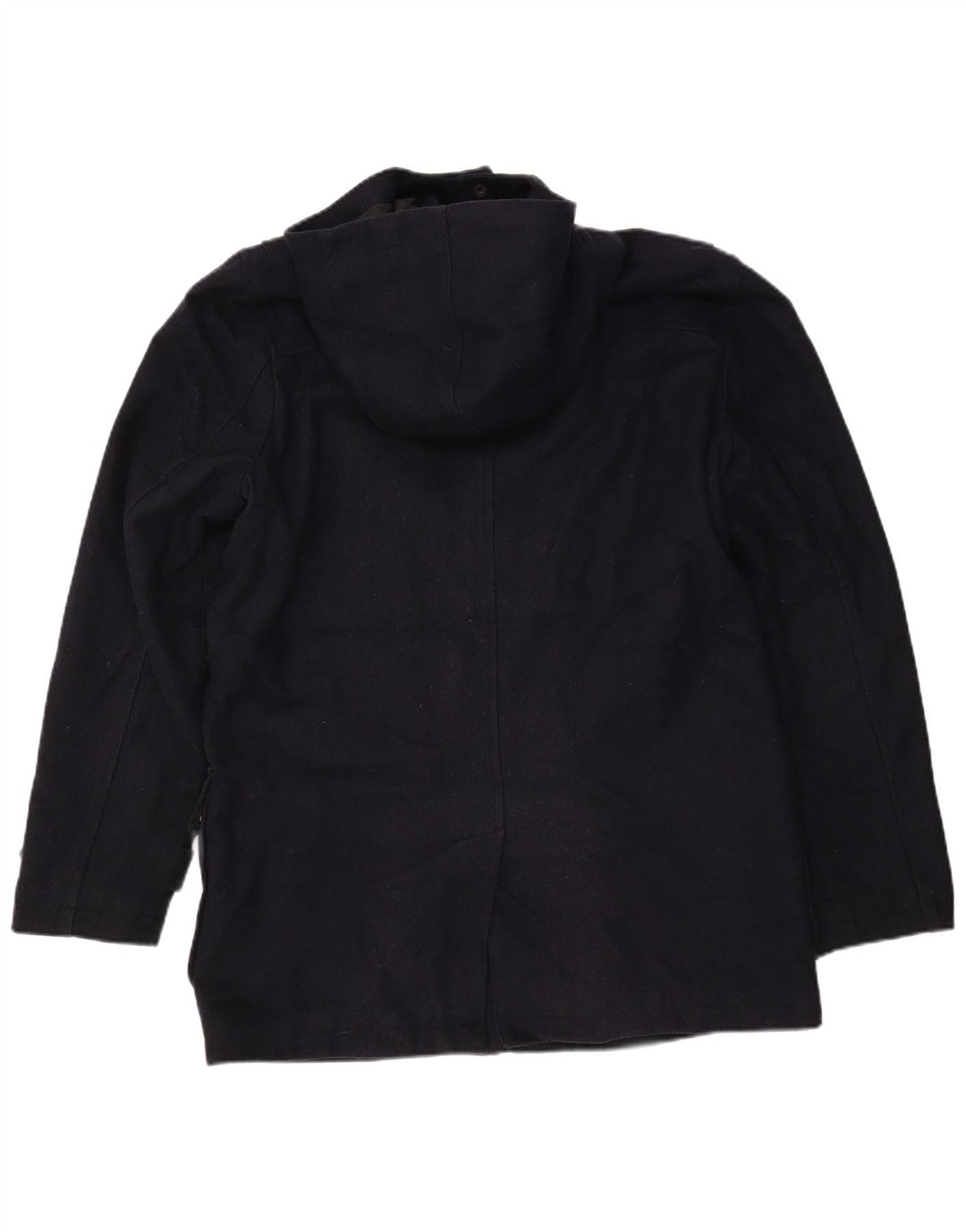 CEDARWOOD STATE Herre Hooded Duffel Coat UK 40 Large Navy Blue Polyester