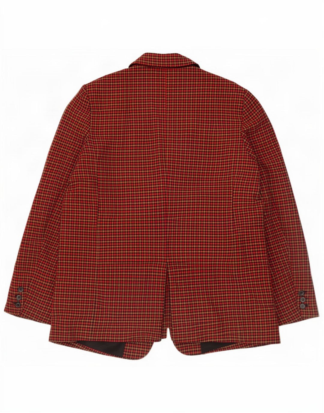 Zara Dame 2-knaps blazerjakke UK 18 XL Flerfarvet ternet polyester