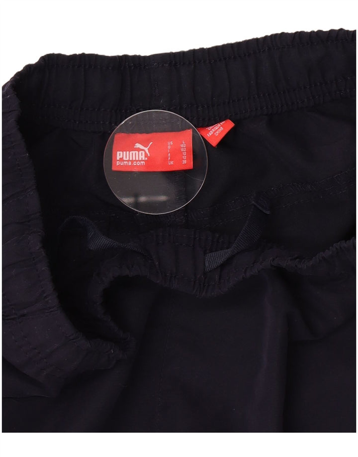 Puma drenge grafiske sportsshorts 11-12 år marineblå