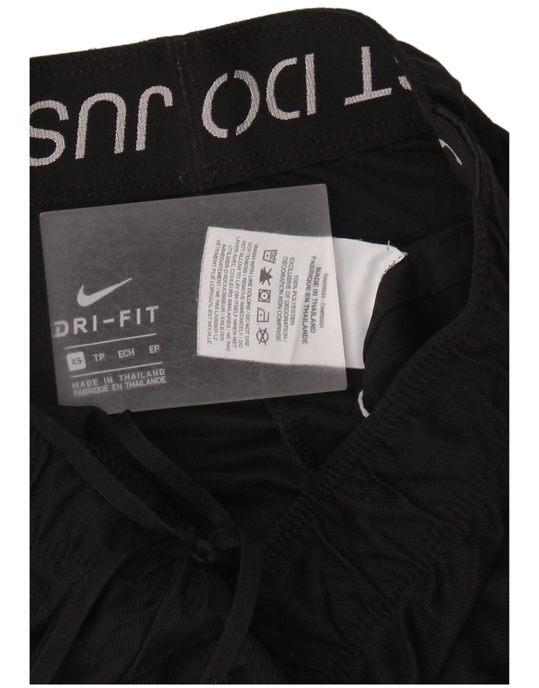 NIKE Dri Fit sportsshorts til kvinder UK 6 XS sort polyester