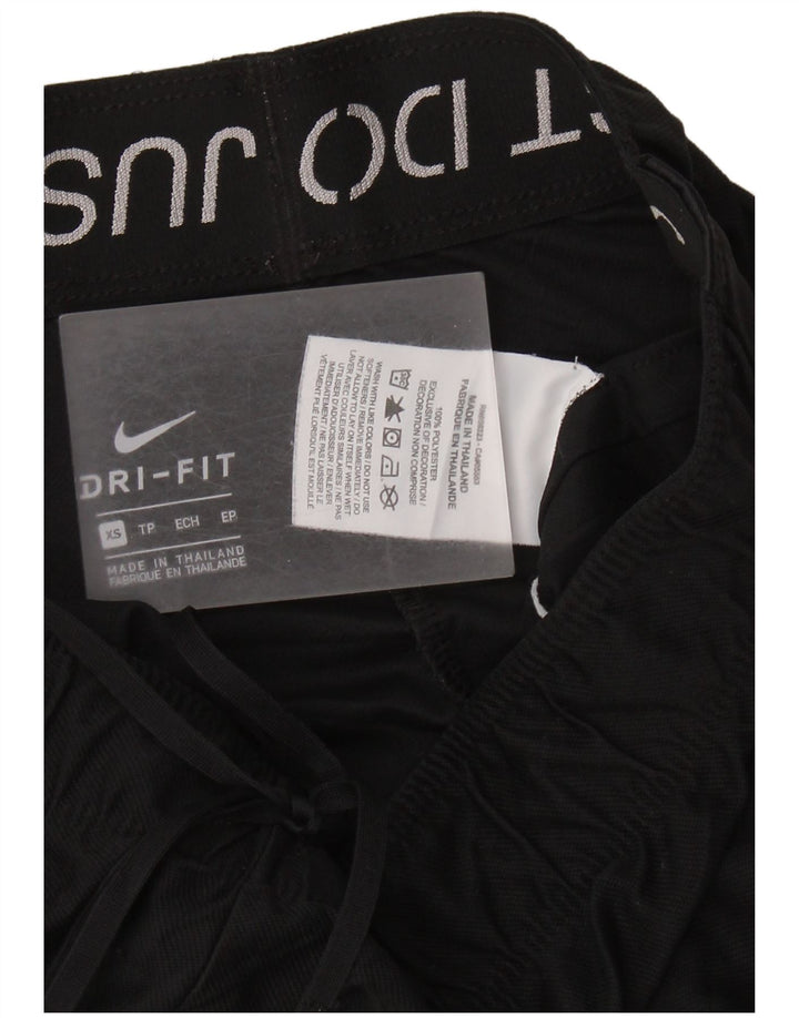 NIKE Dri Fit sportsshorts til kvinder UK 6 XS sort polyester