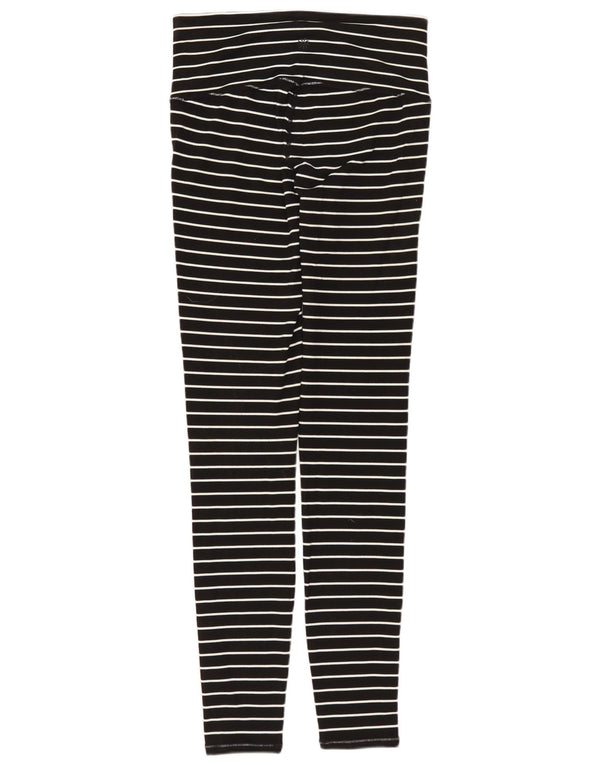 ATHLETA Womens Leggings UK 6 XS sortstribet nylon