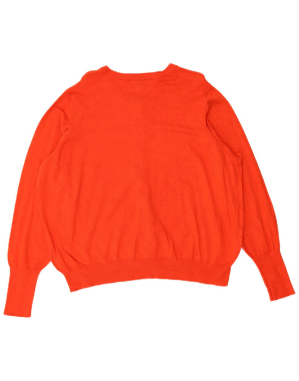 Marks & Spencer Dame Cardigan Sweater UK 22 3XL Rød Viscose