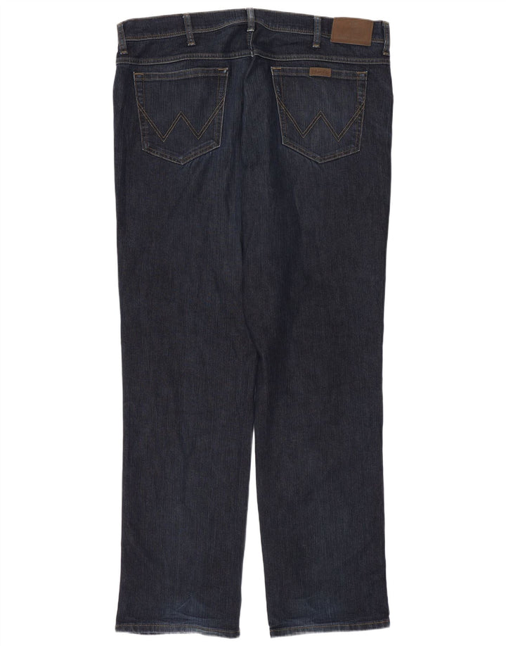 Wrangler Womens Regular Fit Straight Jeans W40 L34 Marineblå Bomuld