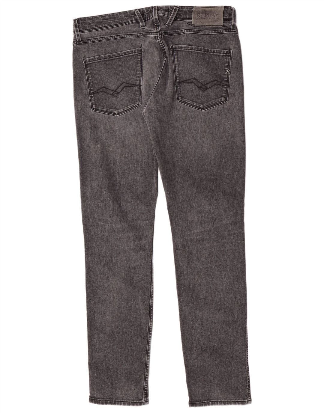 Replay Dame Slim Jeans W33 L32 Grå Bomuld