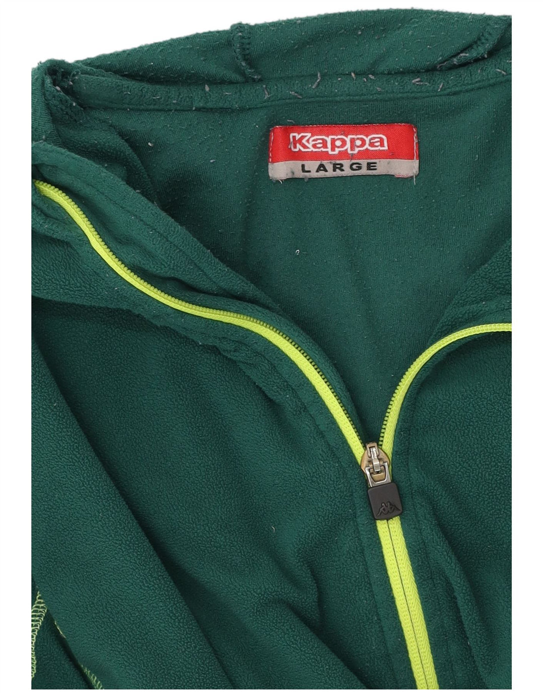KAPPA Fleecejakke med hætte til mænd UK 40 Large Green