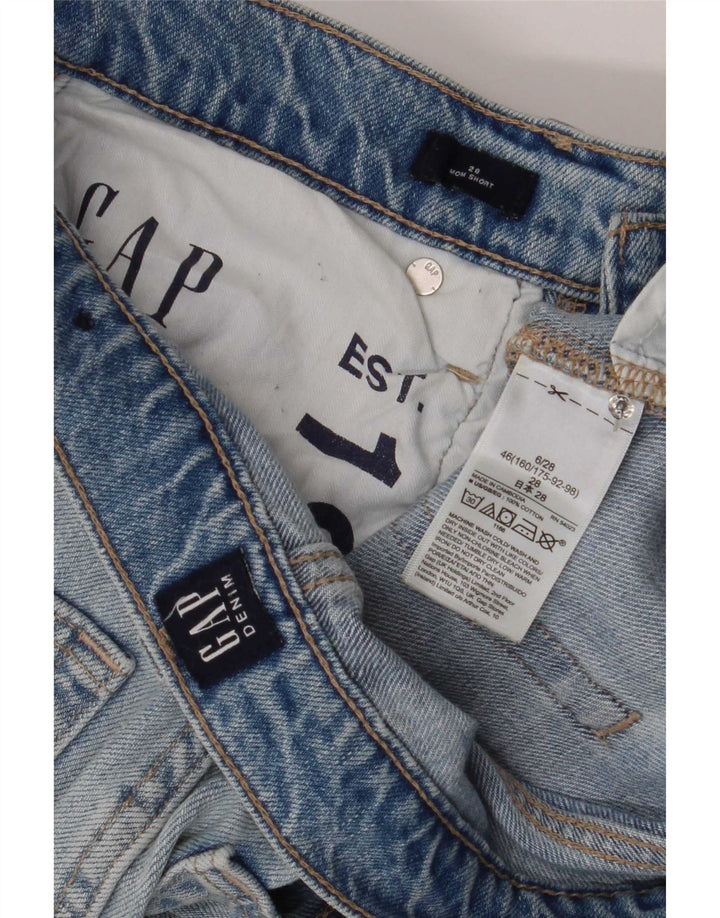 Gap Womens Distressed Denim Shorts Medium W28 Blå Bomuld