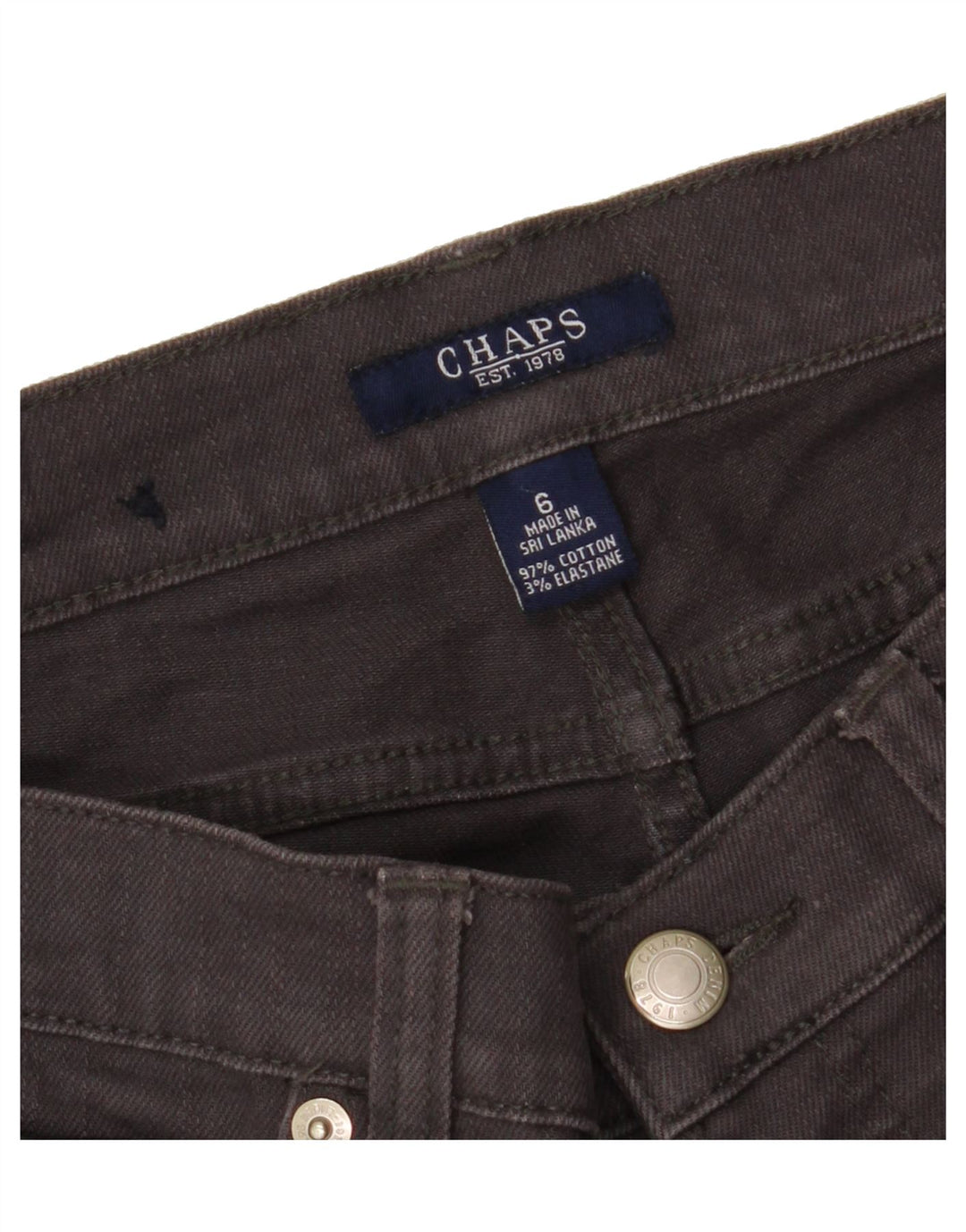 CHAPS Womens Straight Jeans US 6 Medium W32 L31 Grey Cotton Vintage Chaps and Second-Hand Chaps from Messina Hembry 