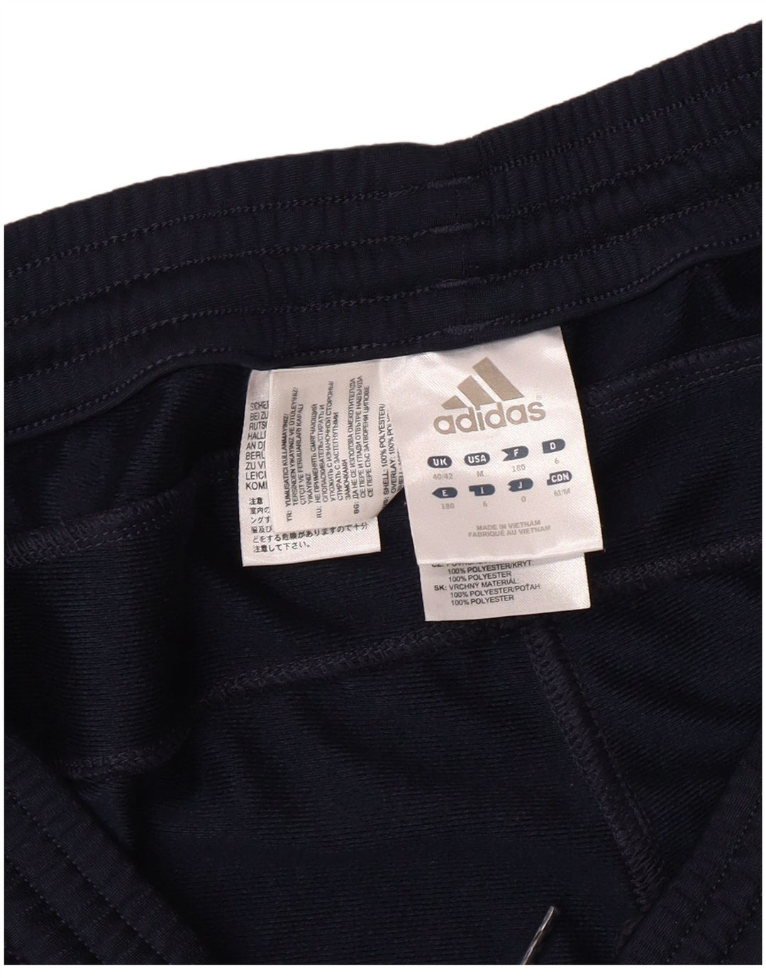 ADIDAS Træningsdragt til mænd Joggers UK 40/42 Medium Navy Blue Polyester