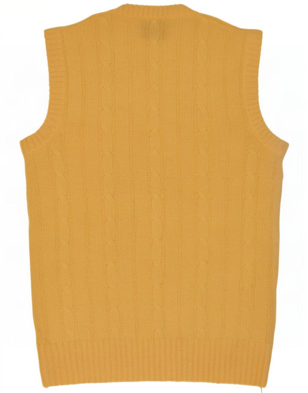 Shetland Herrevest Tank Top XL Gul Uld