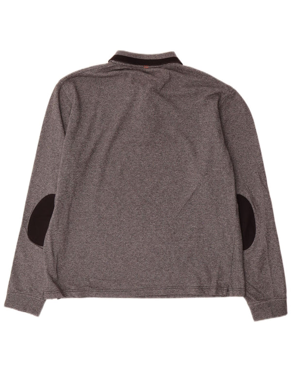 Sun68 Langærmet herre poloshirt XL grå bomuld