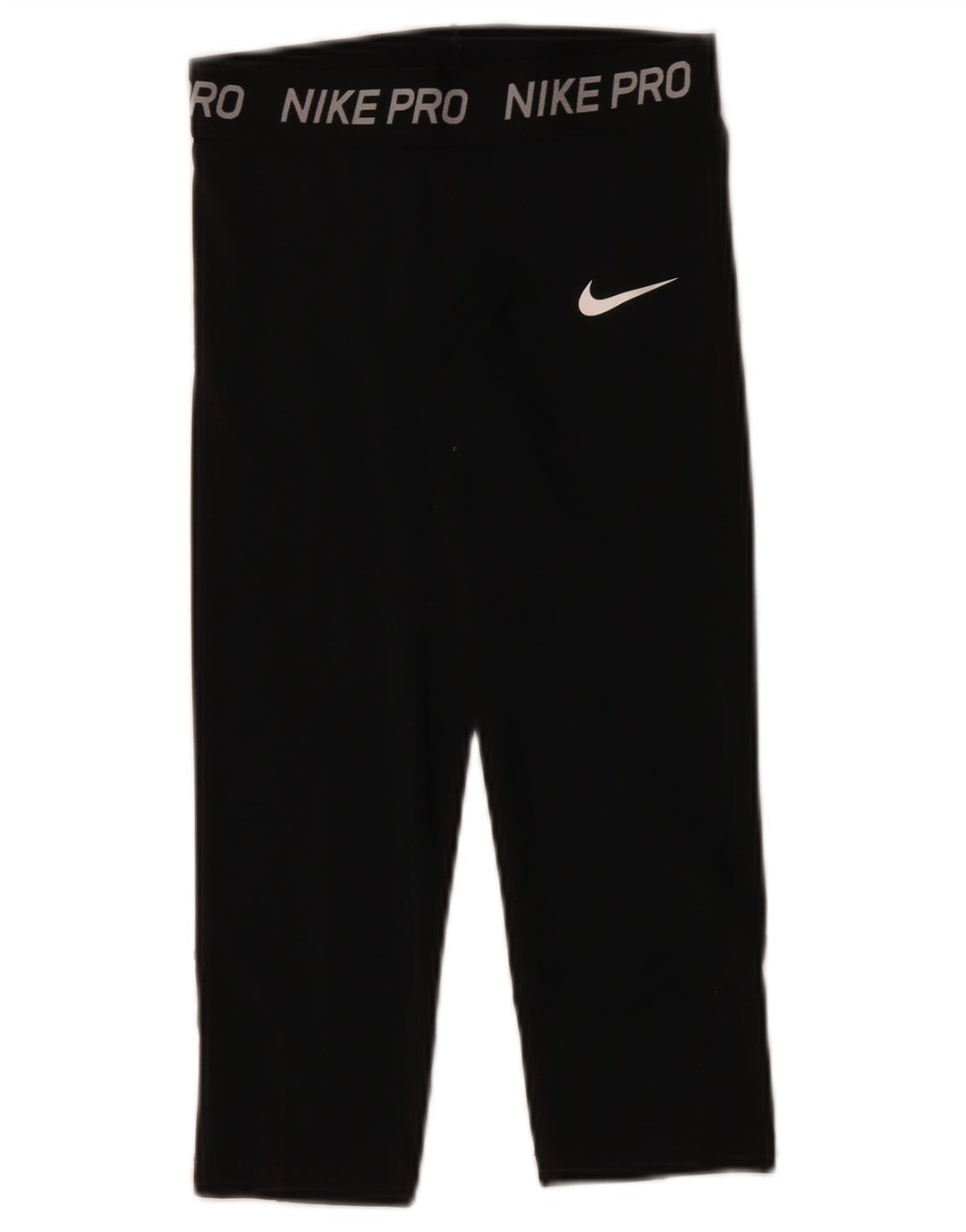 NIKE Girls Capri Grafiske Leggings 10-11 år Medium Sort