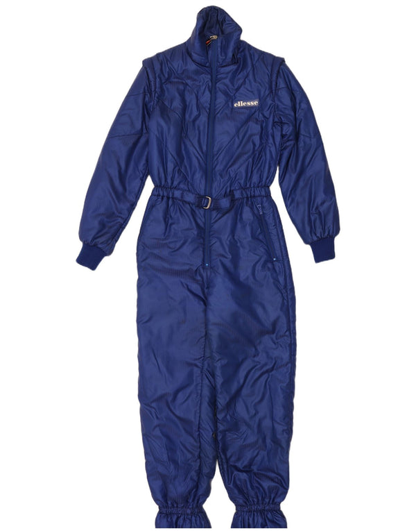 Ellesse Dame Ski Jumpsuit IT 46 Large Navy Blue Nylon