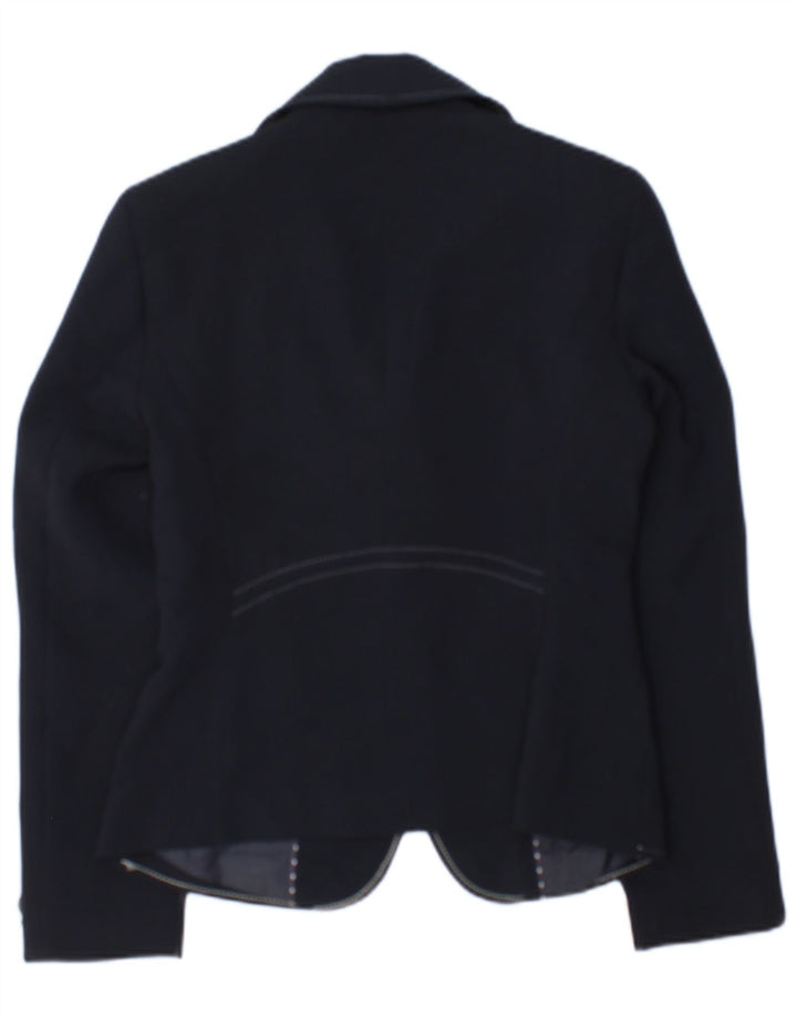 Marks & Spencer Dame 3 Button Blazer Jacket UK 8 Small Navy Blue