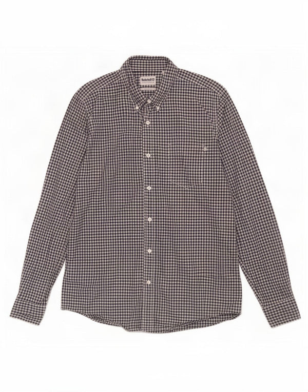 Timberland Herre Regular Fit skjorte Medium Sort Gingham Bomuld