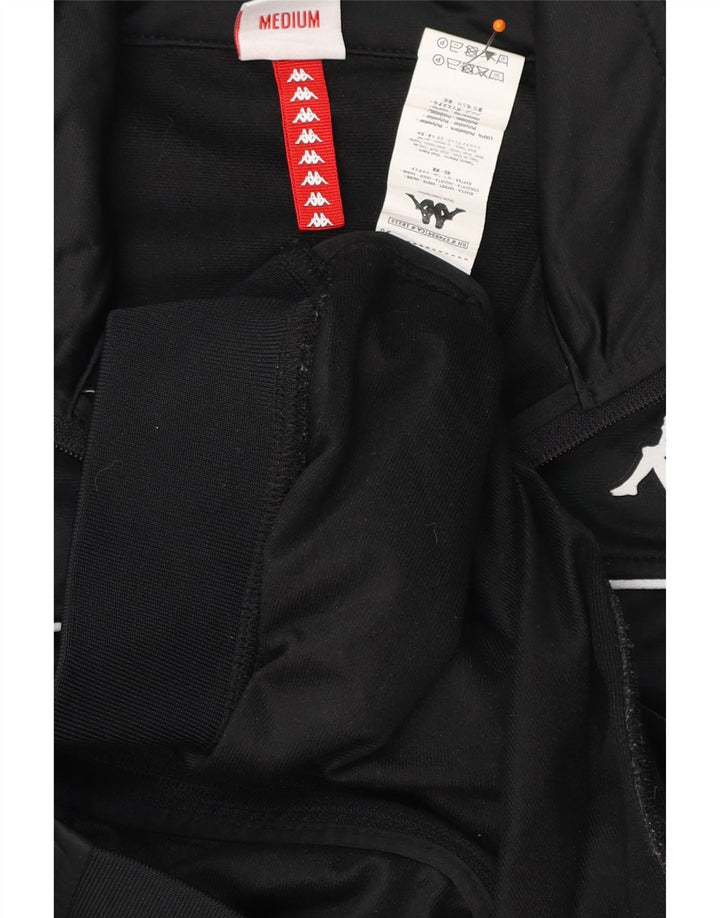 KAPPA Grafisk træningsdragt topjakke til kvinder UK 14 Medium Sort Colourblock