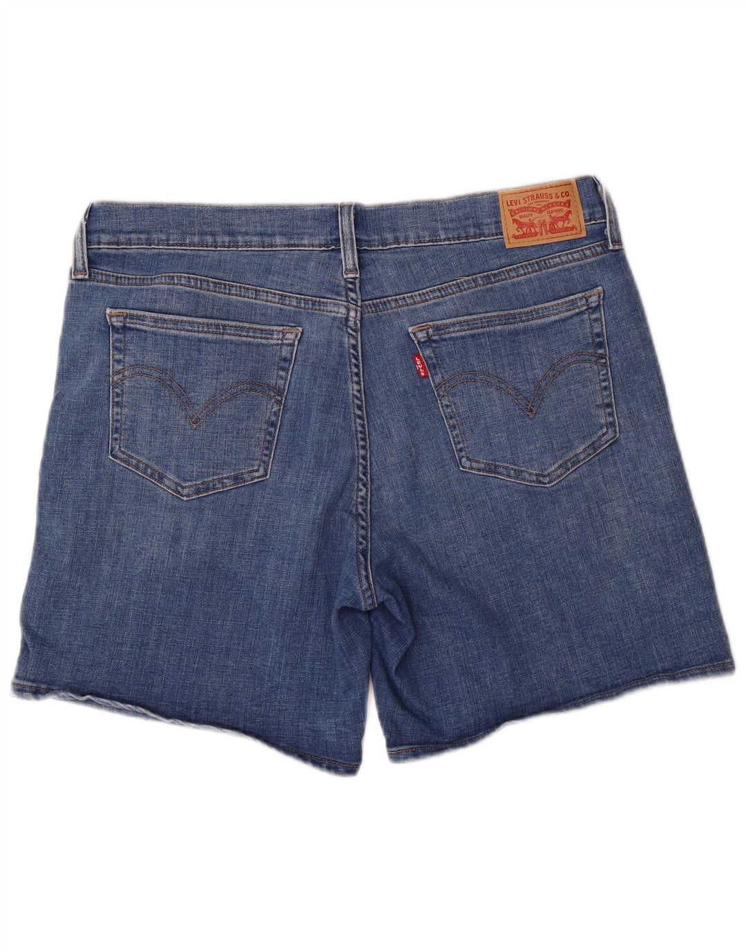 Levi's denimshorts til kvinder W30 mellemblå bomuld