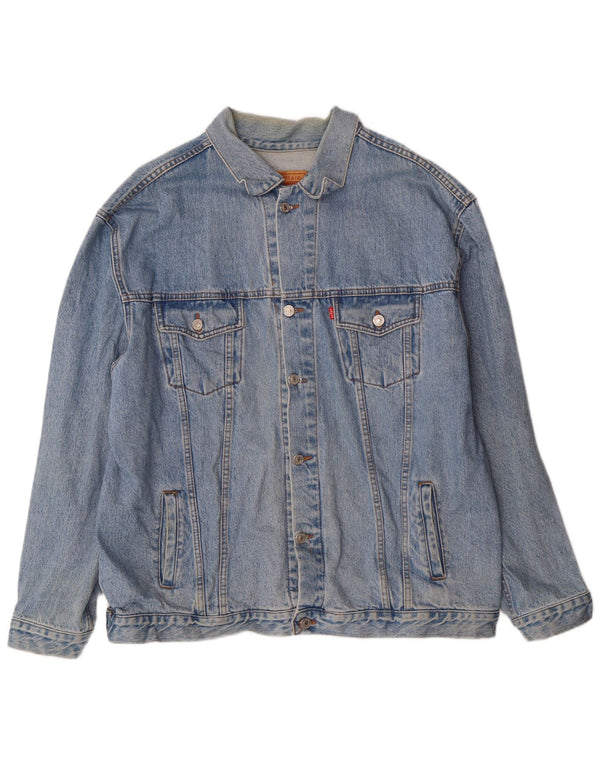 Levi's Herre 501 denimjakke UK 42 XL Blå