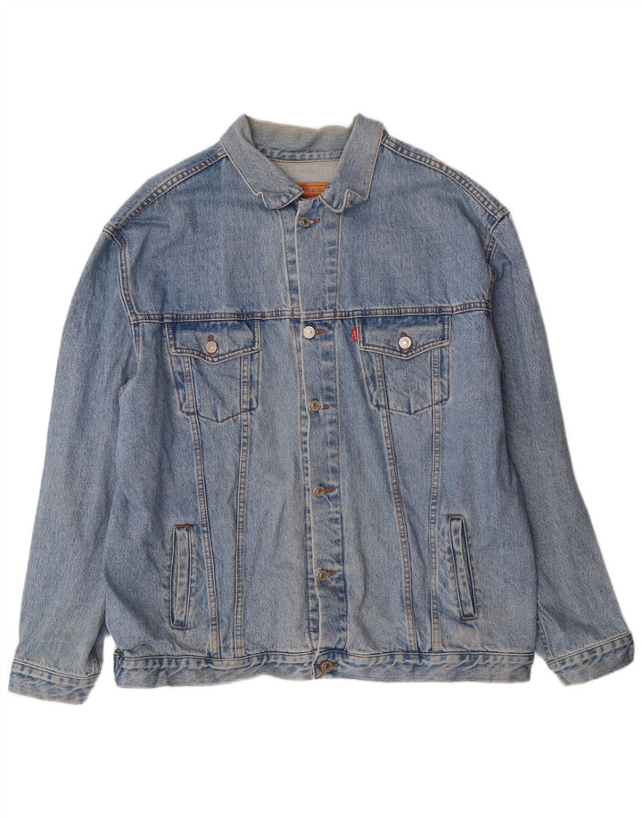 Levi's Herre 501 denimjakke UK 42 XL Blå