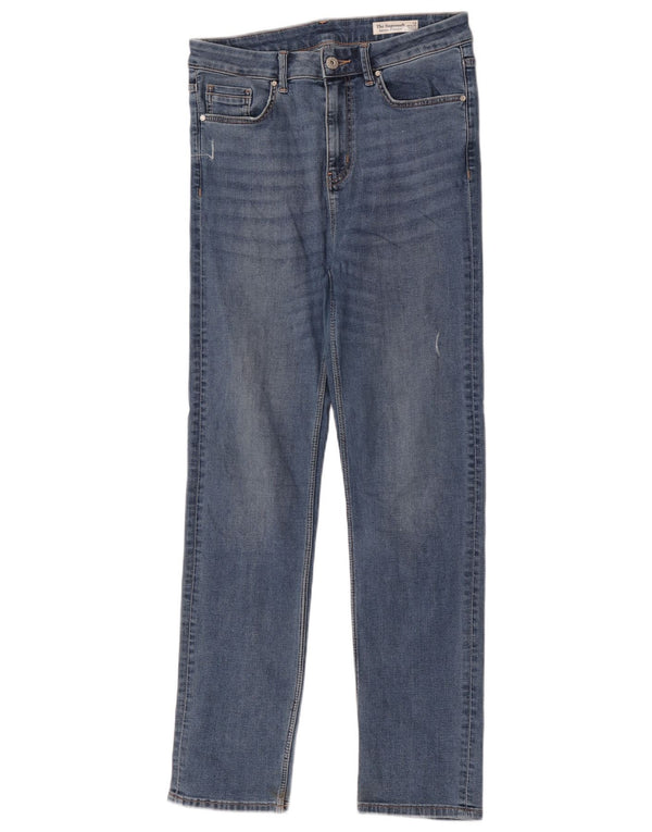 Marks & Spencer Womens The Sienna Straight Jeans UK 12 Medium W30 L30 Blue