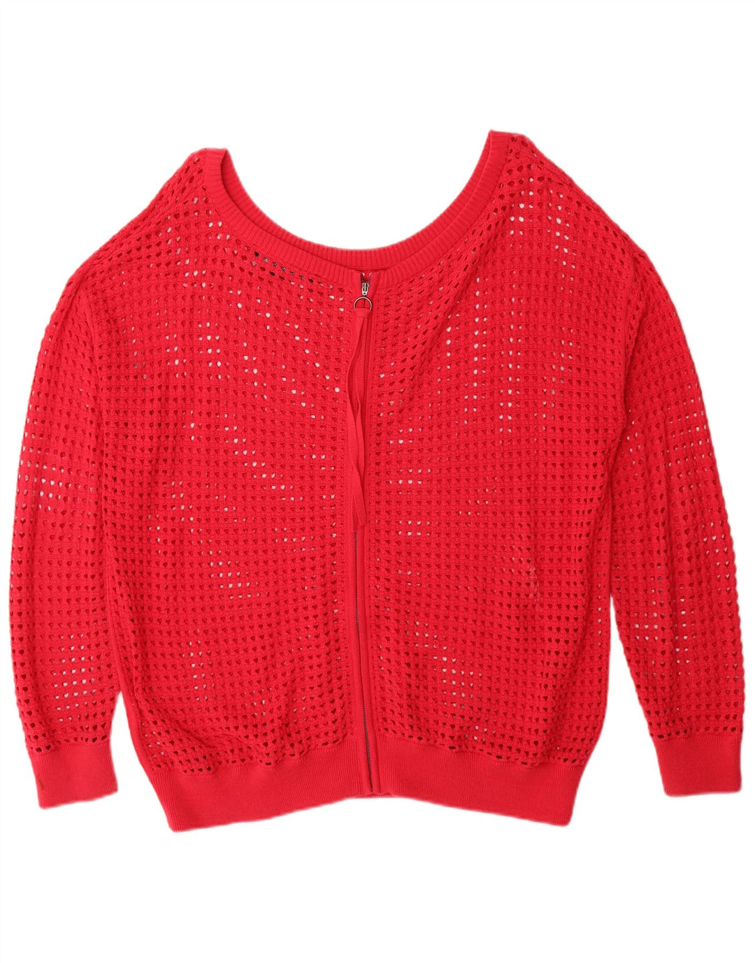 French Connection Dame oversized cardigan sweater UK 14 Medium Red