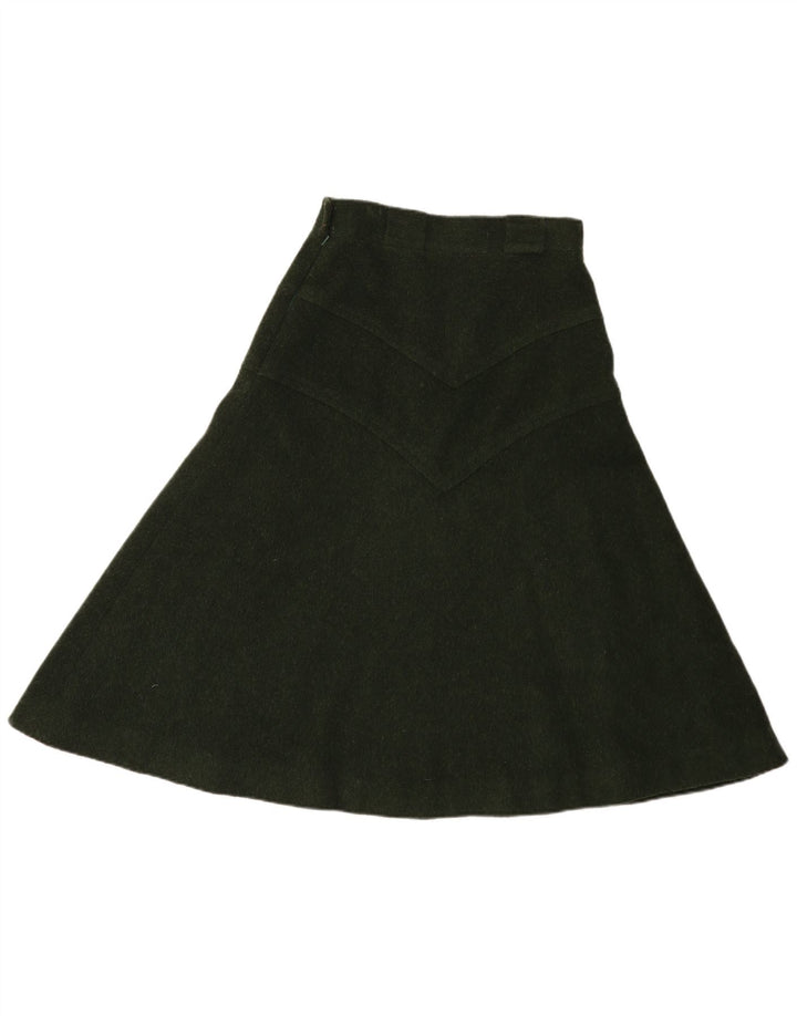 Vintage dame A-line nederdel IT 44 Medium W28 Grøn