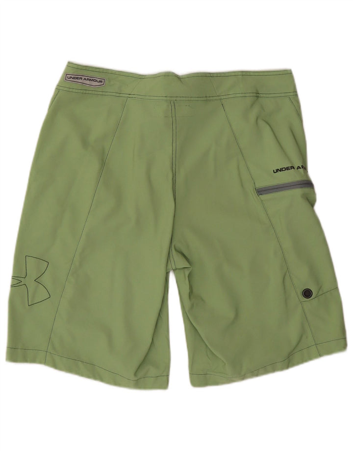 UNDER ARMOUR Grafiske badeshorts til mænd Large Green Polyester