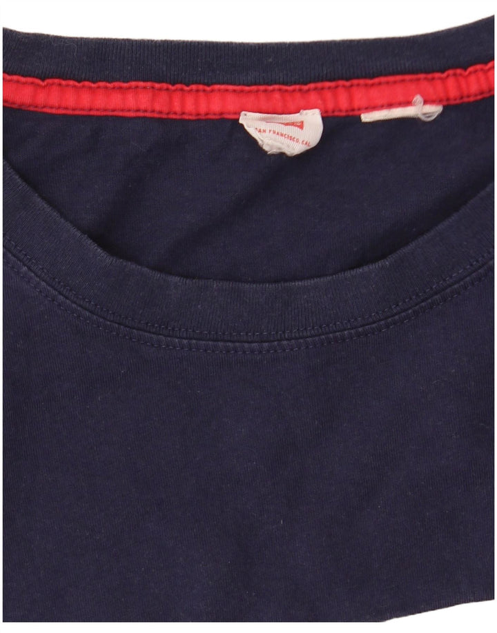 LEVI'S Dame Crop Grafisk T-Shirt Top EU 40 Medium Flerfarvet