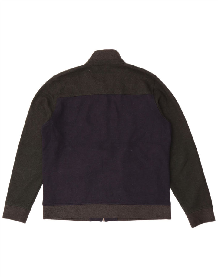 Ted Baker Bomberjakke til mænd str. 4 Large Marineblå Colourblock Uld