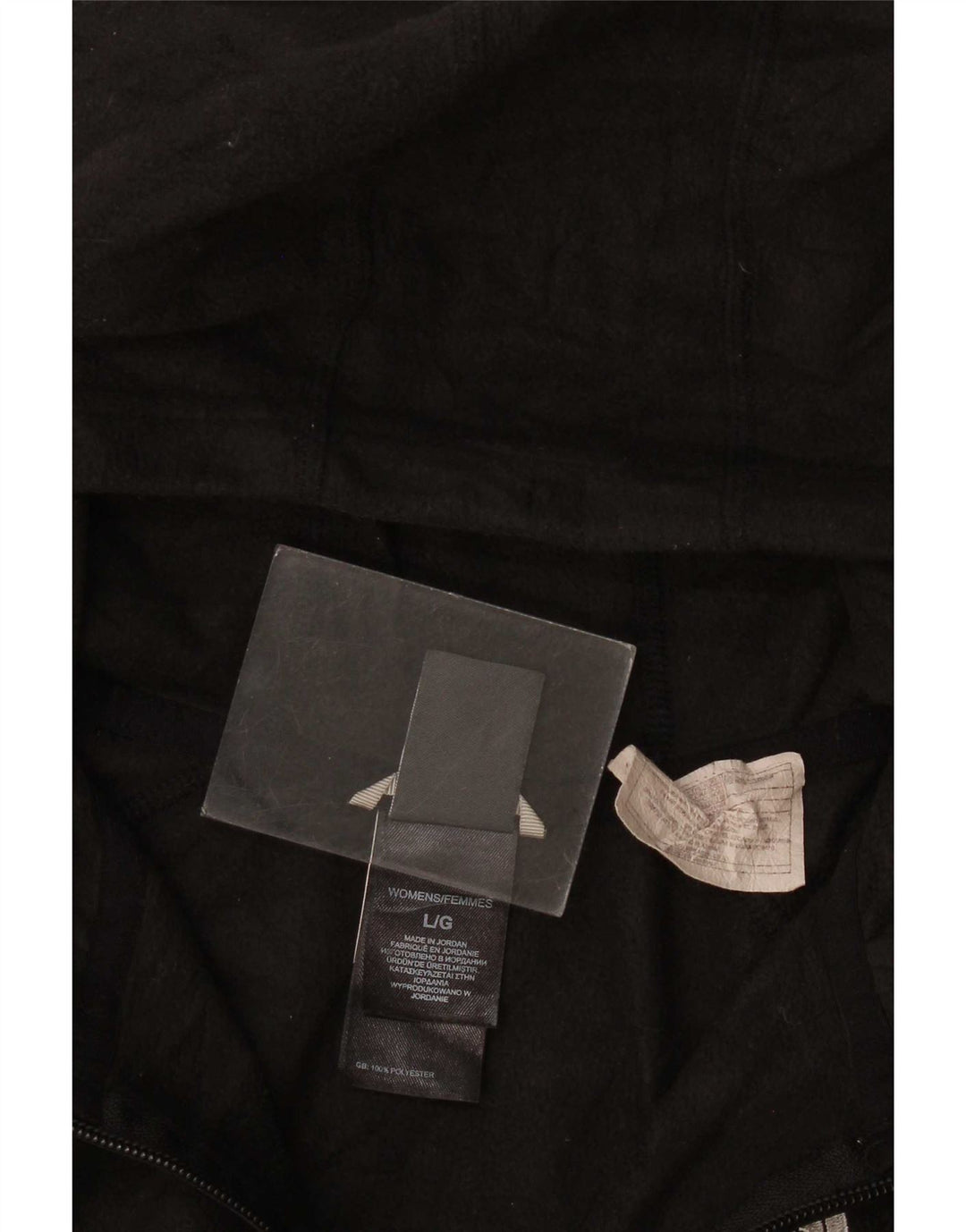 The North Face Dame Crop Hættejakke Fleecejakke UK 16 Stor Sort Polyester