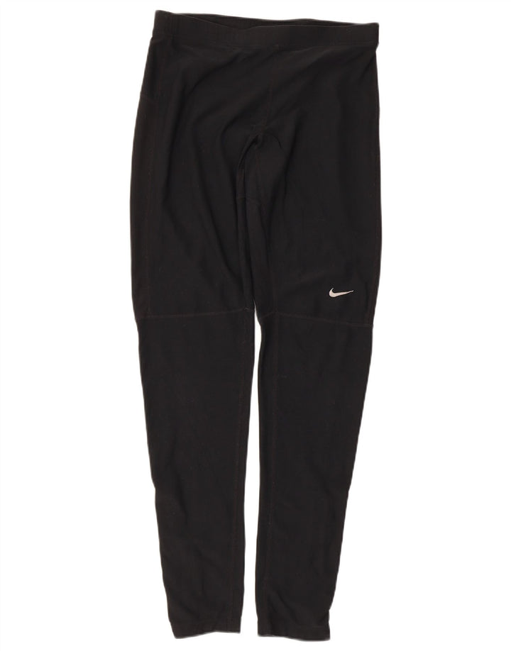 Nike Dame Dri Fit Leggings UK 14 Large Black Polyester
