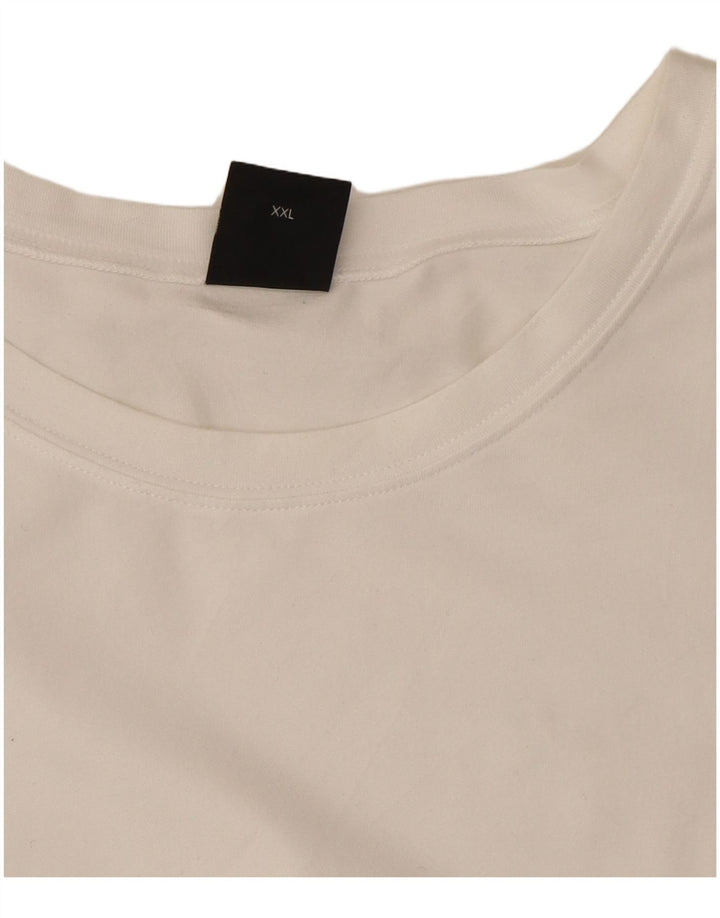 Hugo Boss Herre T-Shirt Top 2XL Hvid