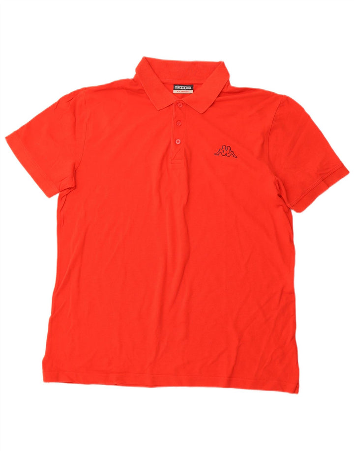 KAPPA Poloshirt til mænd XL Rød Bomuld