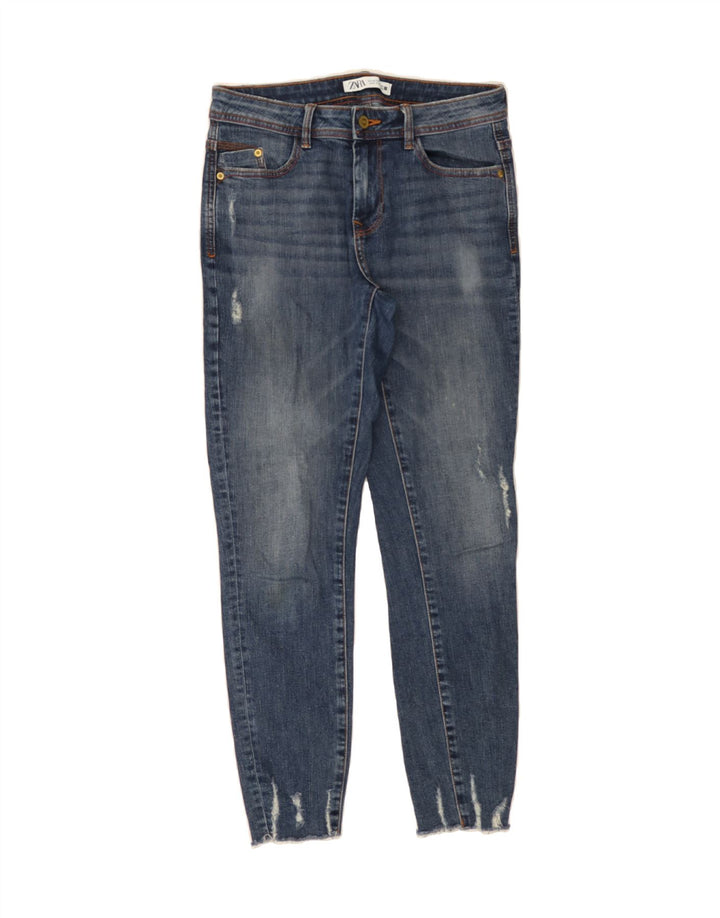 ZARA Womens Skinny Jeans EU 38 Medium W30 L27 Blue Cotton Vintage Zara and Second-Hand Zara from Messina Hembry 