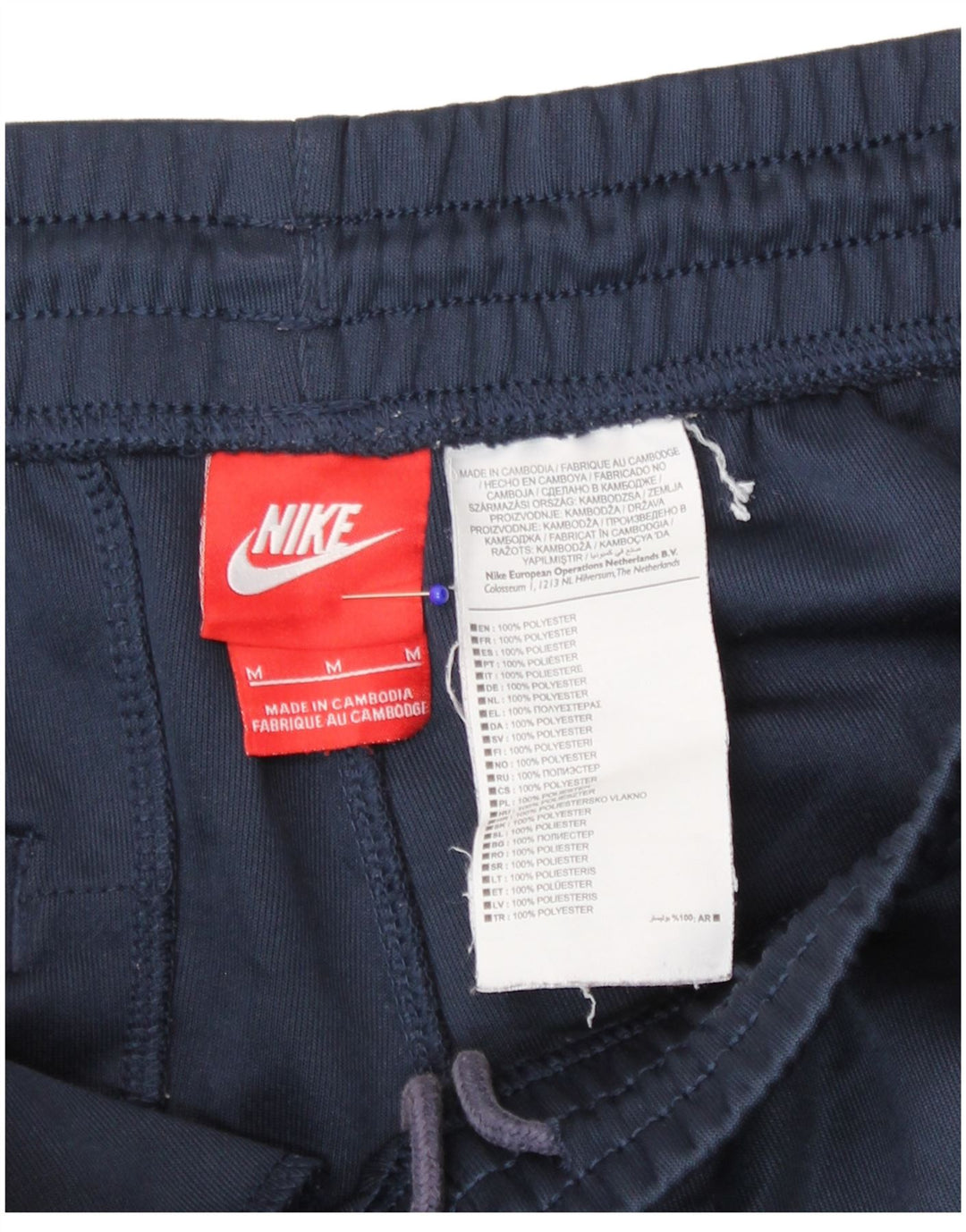 Nike Sportshorts til mænd Medium Marineblå Colourblock Polyester