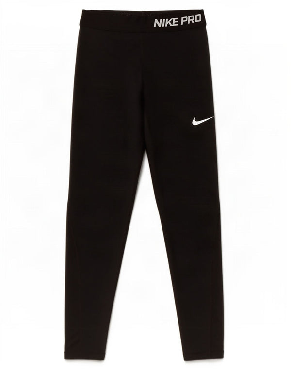 Nike piger Dri Fit grafiske leggings 12-13 år Large Sort