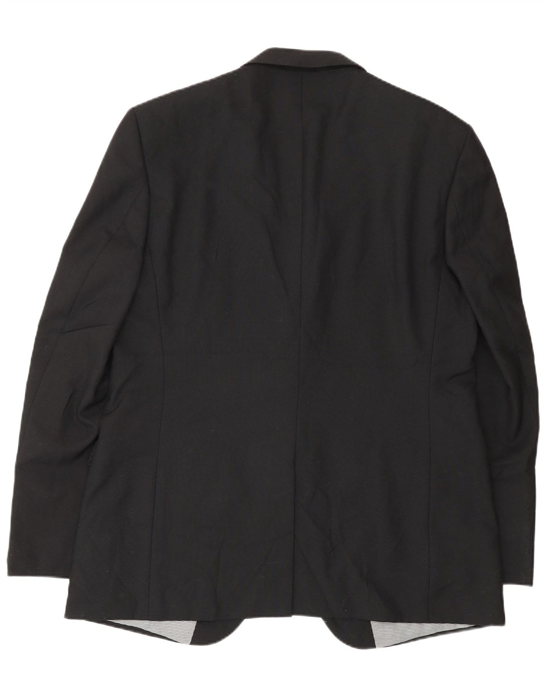 Marks & Spencer Herre 2-knaps blazerjakke UK 42 Stor sort polyester